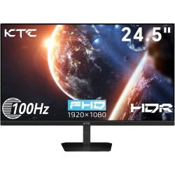 24.5 Inch FHD 100Hz IPS Computer Monitor, 1080P Eye Care PC Gaming Monitor, Adaptive-Sync, Low Blue Light, HDR, VESA Mount with HDMI VGA for Home Office, H25B7