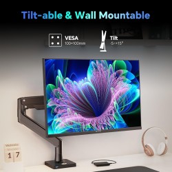 24.5 Inch FHD 100Hz IPS Computer Monitor, 1080P Eye Care PC Gaming Monitor, Adaptive-Sync, Low Blue Light, HDR, VESA Mount with HDMI VGA for Home Office, H25B7